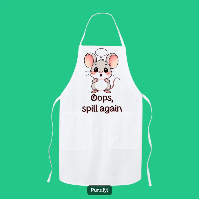 Funny Surprise Mouse Apron: Cook Up Some Laughs with This Kawaii Kitchen Wear