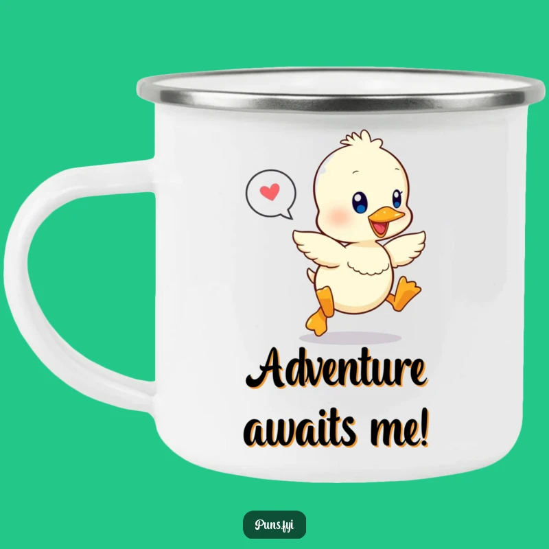 Funny Happy Duckling Camping Mug: Your Go-To for Joyful Outdoor Sips
