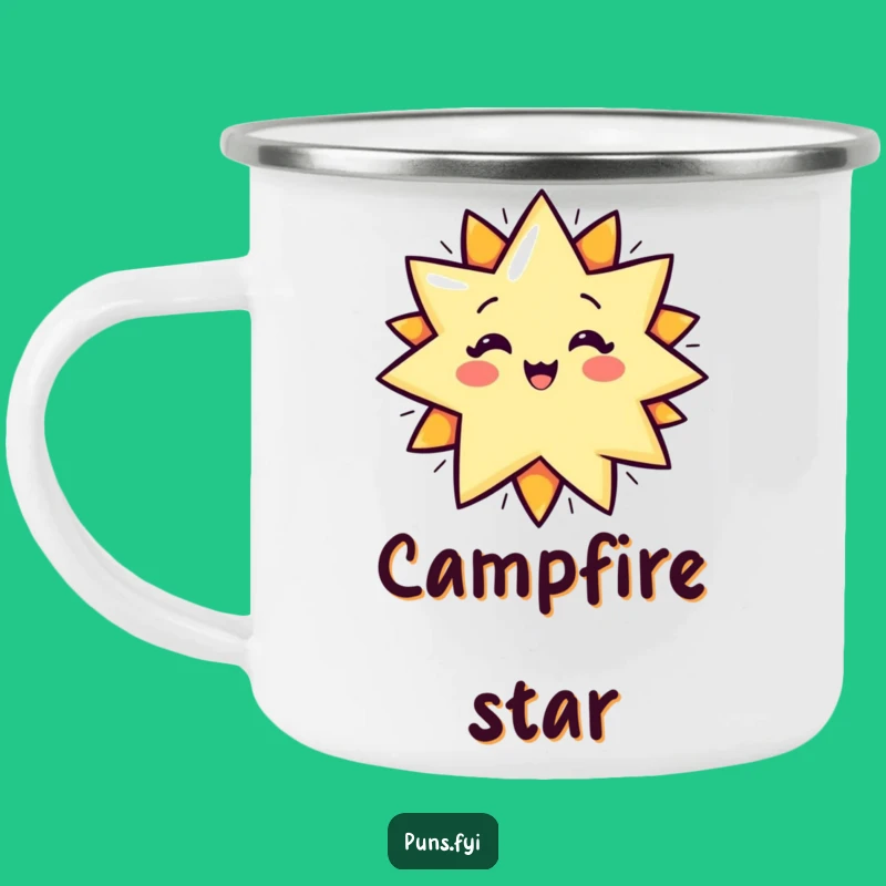 Funny Star POP! Camping Mug: Adventure with a Burst of Laughter, Great Funny Gift!