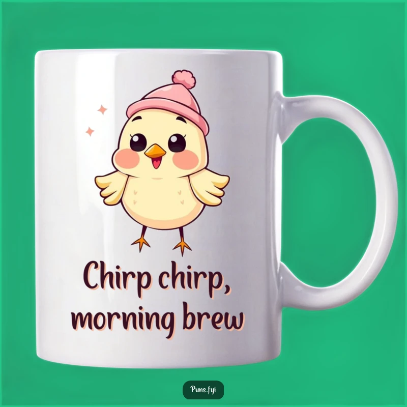 Funny Bird Chirping Mug: Hilarious Gift for Cheerful Friends and Early Risers