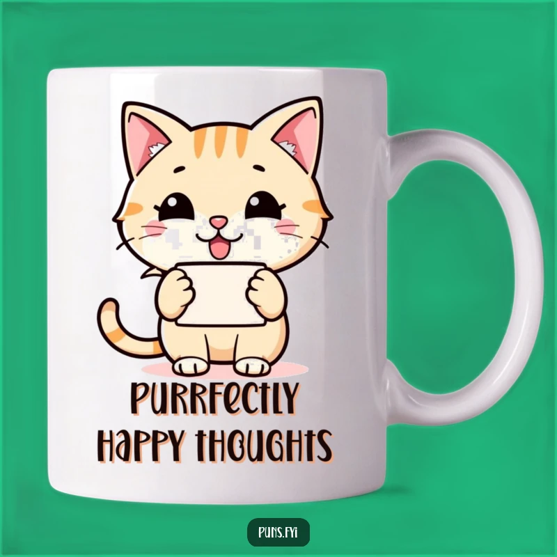 Funny Cat Speech Bubble Mug: Grinning Icon, Perfect Humorous Gift