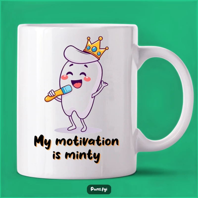 Funny Dancing Toothbrush Mug: Royal Oral Hygiene for a Hilarious Start!