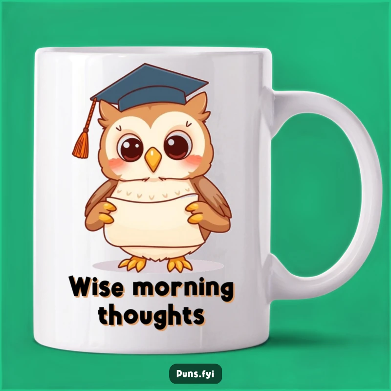 Funny Graduation Owl Mug: Smart Start Gift for the Brightest Scholar