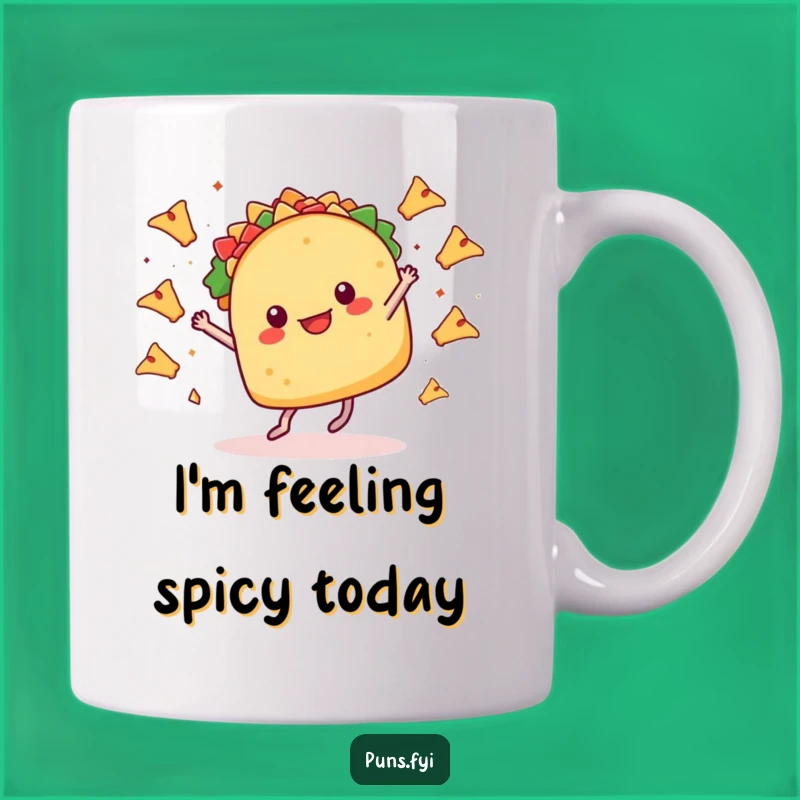 Funny Taco Dance Mug: Celebrate with Fiesta Fun and Hilarious Taco Vibes!
