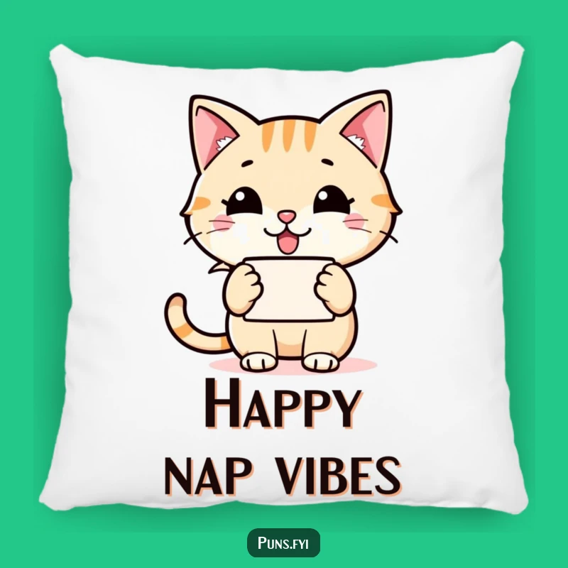 Funny Cat Speech Bubble Pillow: Cozy Chat Comfort, Perfect Gift