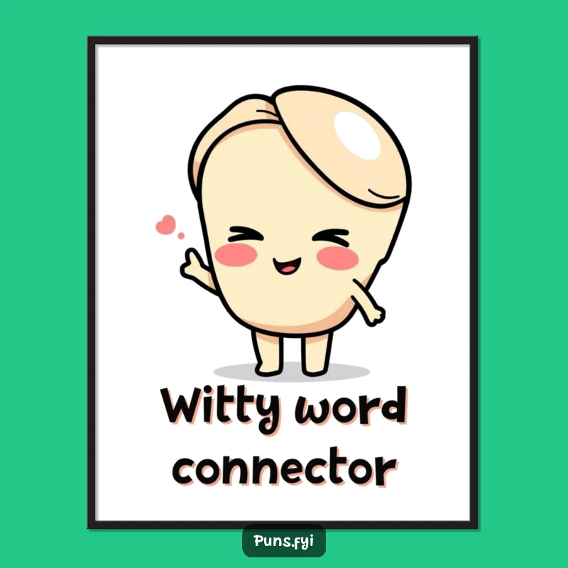 Funny Semicolon Wink Digital Art: Hilarious Decor for Witty Spaces