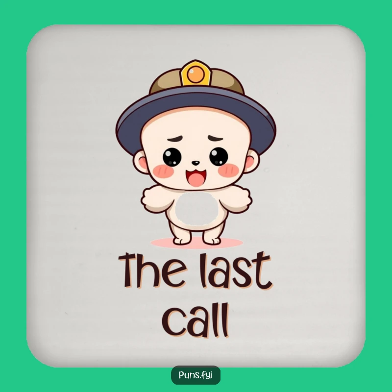 Funny Period Character Drink Coaster: Protect Surfaces with Humor!