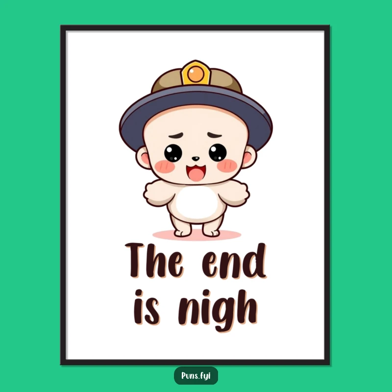 Epic Funny Period Character Poster: The Grand Landing After a Sentence!