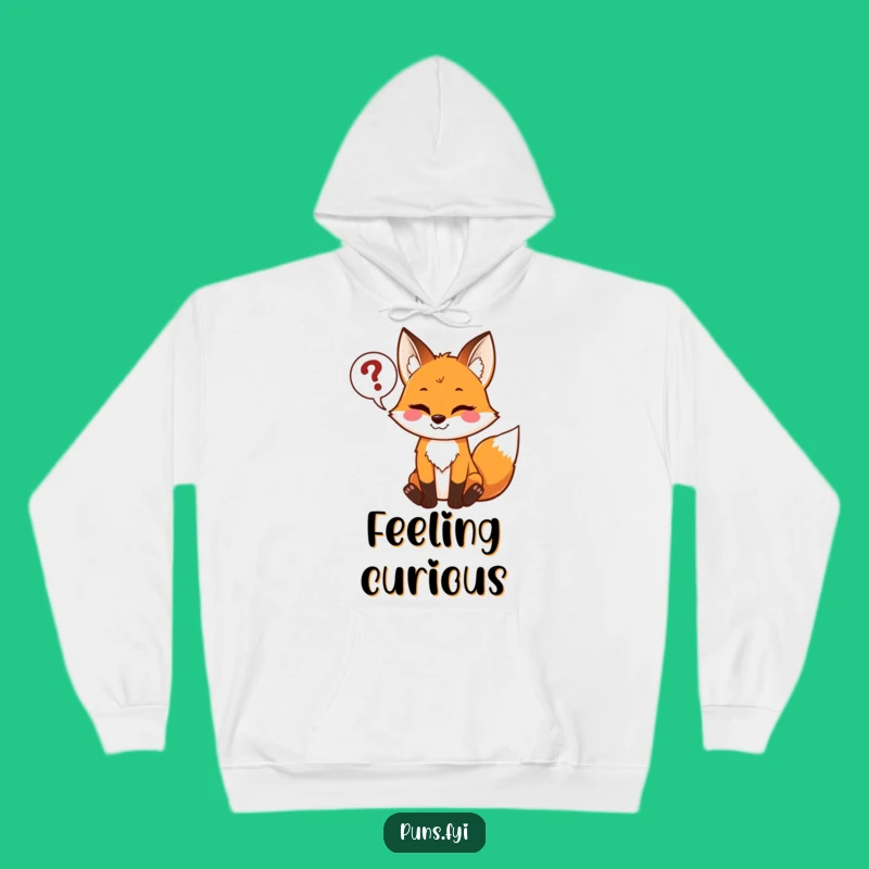 Funny Mischievous Fox Hoodie: Cozy Up with Puzzling Thoughts, Perfect Gift