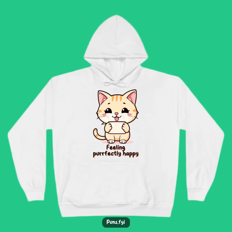 Funny Cat Speech Bubble Hoodie: Cozy Chat, Ideal Humorous Gift