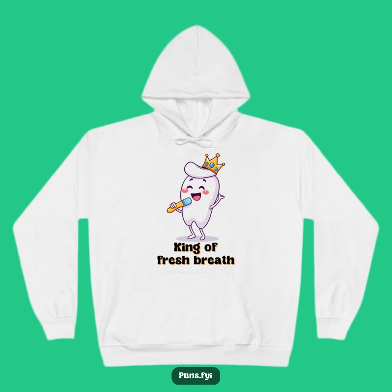 Funny Dancing Toothbrush Hoodie: Cozy Up with Royal Dental Hygiene!