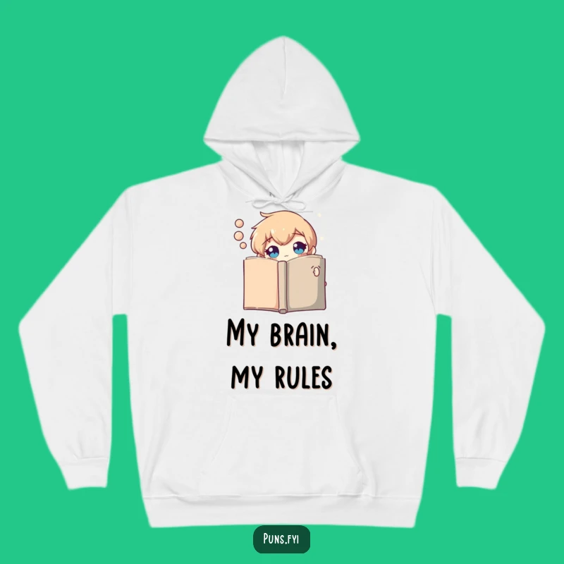 Funny Thought Bubble Book Hoodie: Curious Character, Cozy & Hilarious Hoodie, Great Funny Gift