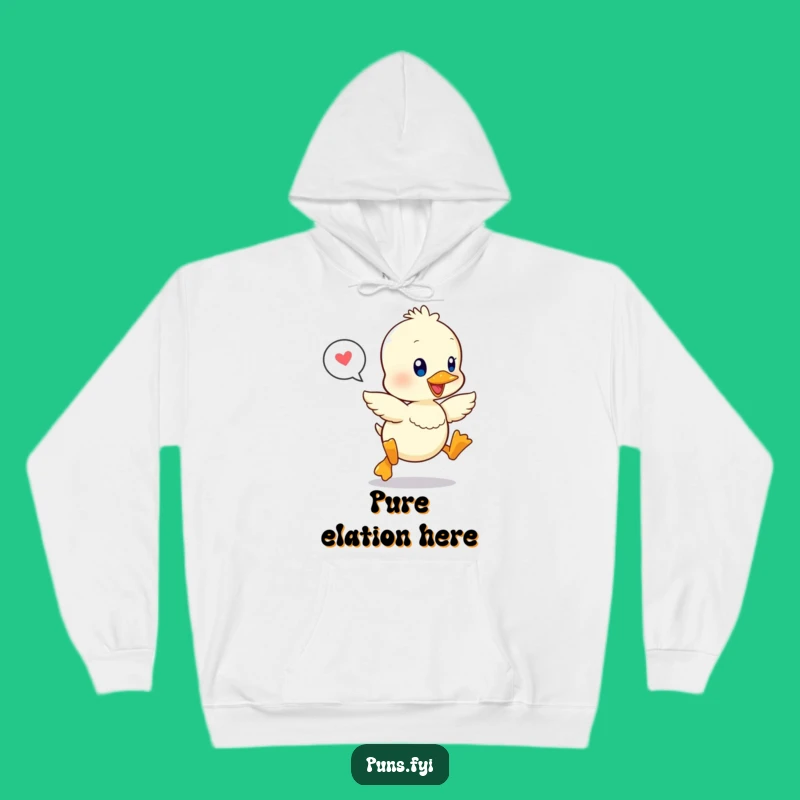Funny Happy Duckling Hoodie: Cozy Up with This Joyful Kawaii Wear