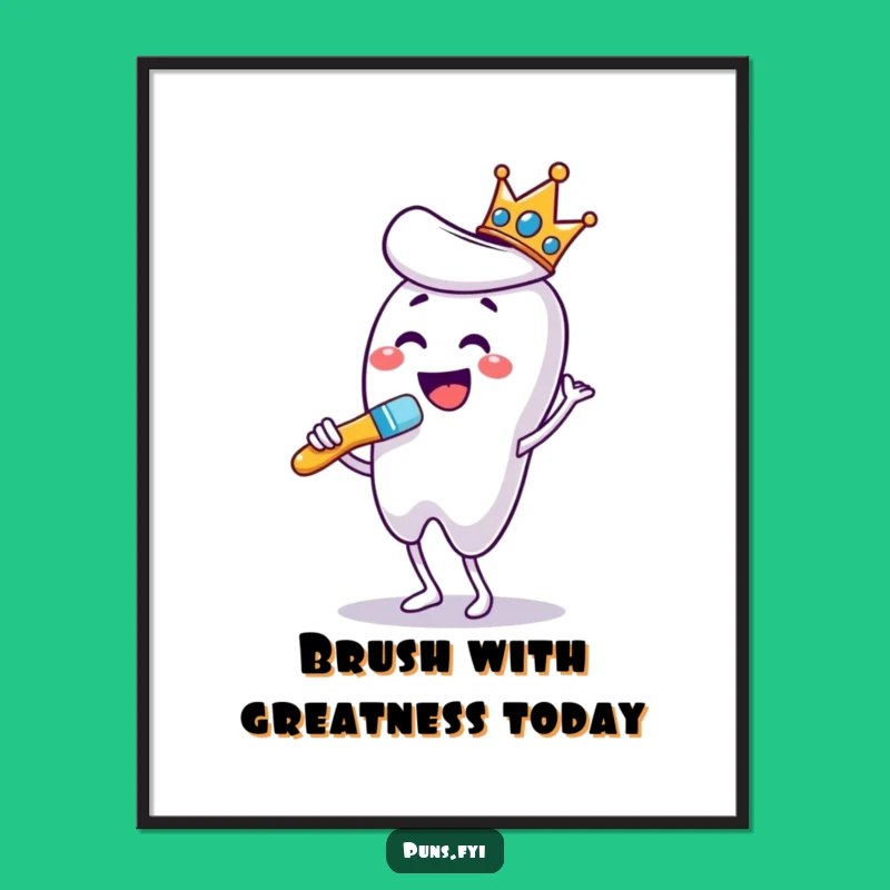 Free Printable Wall Art: Royal Toothbrush Dance! Hilarious Downloadable Art for Bathrooms