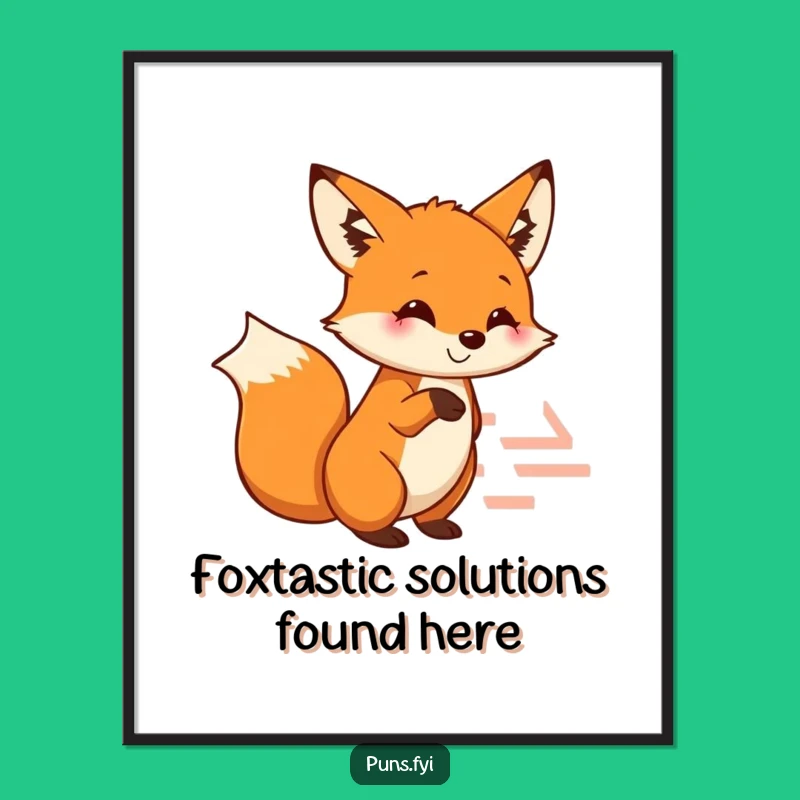 Free Printable Fox Art: Clever Maze Entrance Downloadable Wall Decor Gift