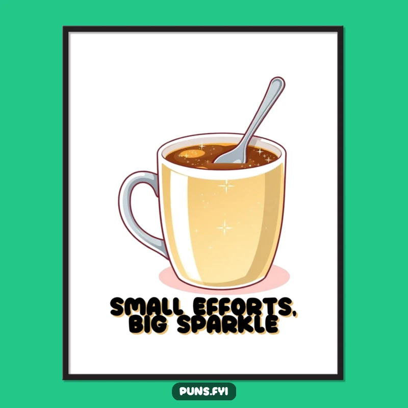 Free Printable Wall Art: Tiny Spoon Big Dreams, Quirky Effort Decor Download