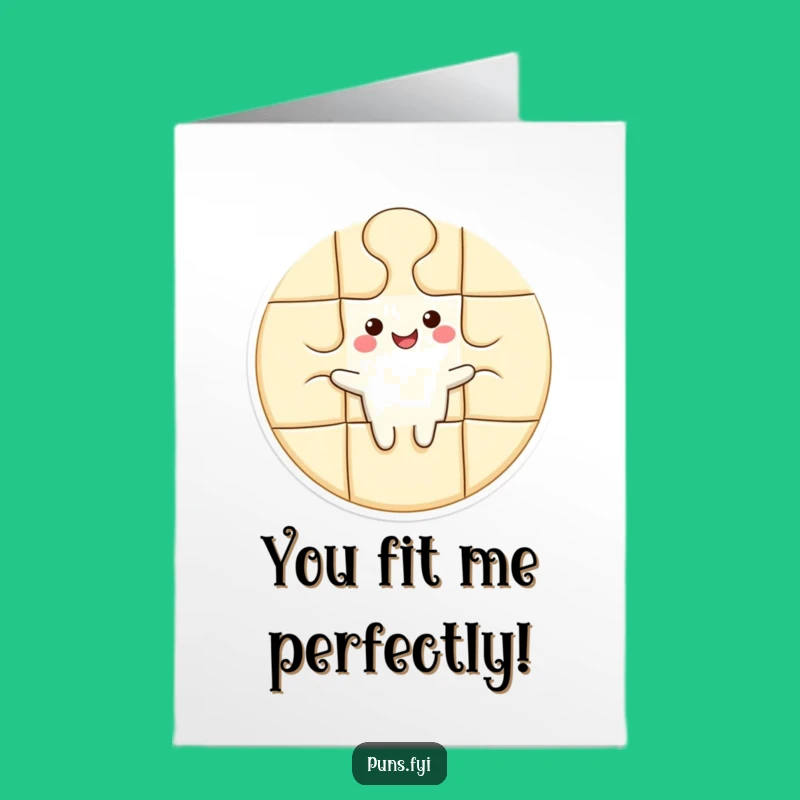 Free Printable Birthday Card: Funny Puzzle Piece Fit, Unique Downloadable Greeting