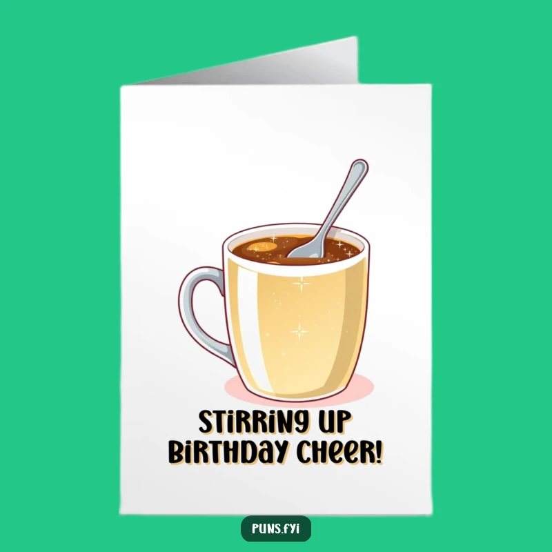 Free Printable Birthday Card: Tiny Spoon Big Dreams, Sparkling Birthday Surprise