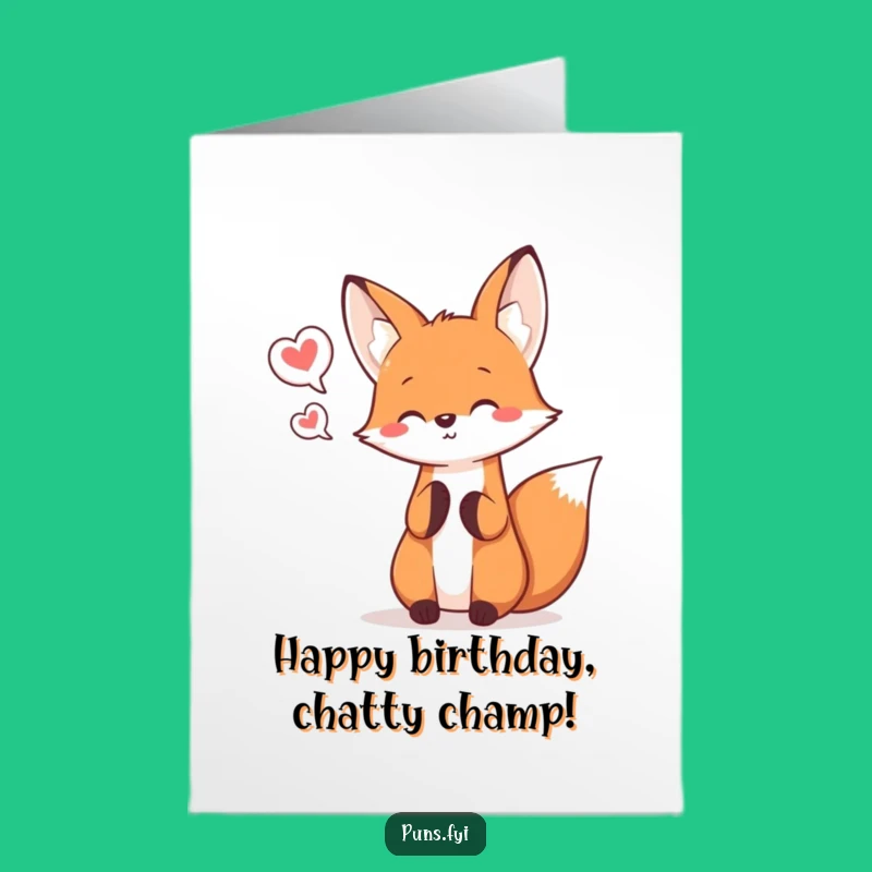 Free Printable Kawaii Fox Birthday Card: Juggling Joy, Fun Downloadable Wishes!