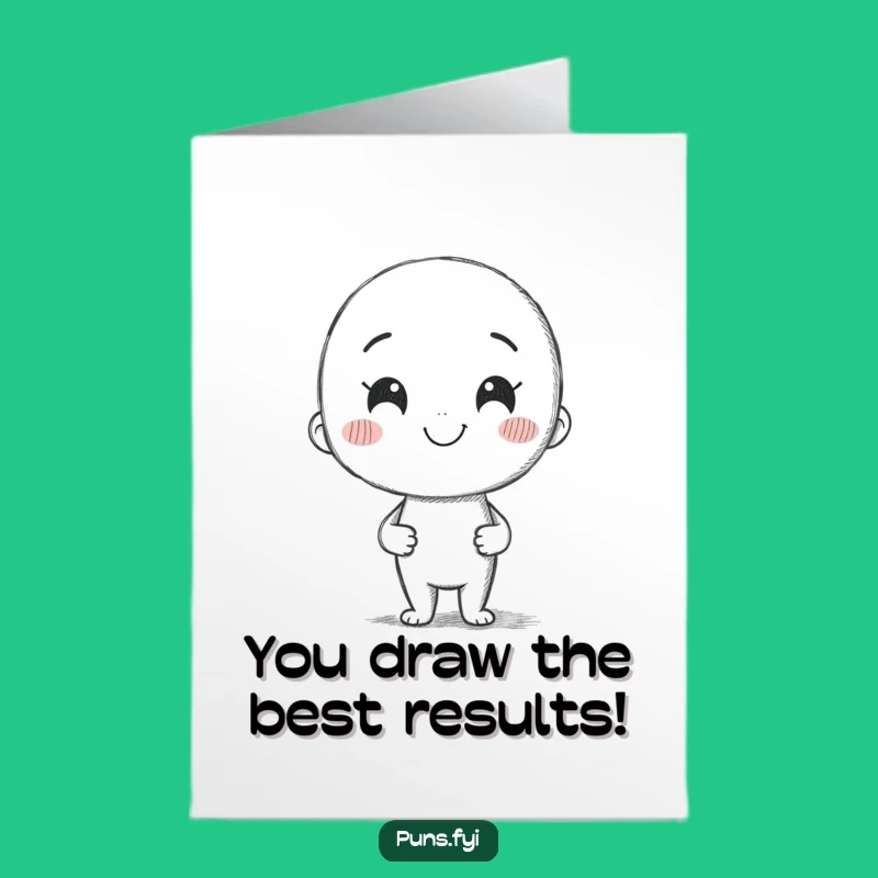 Free Printable Congrats Card: Pencil’s Wobbly Path, Humorous Downloadable Greeting