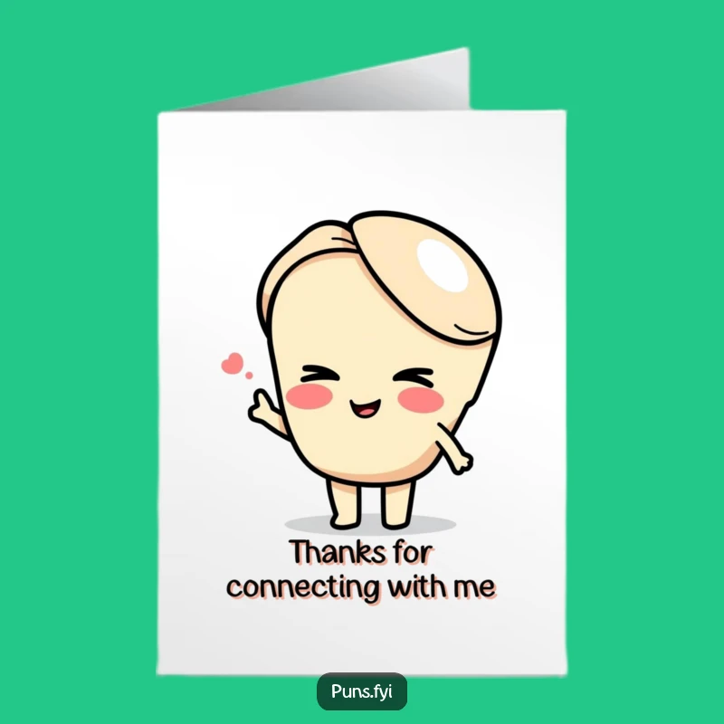 Free Printable Funny Thank You Card: Semicolon's Connected Gratitude