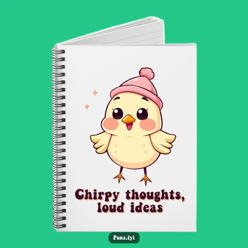 Funny Bird Hat Notebook: Jot Down Ideas with Cheerful, Chirpy Flair