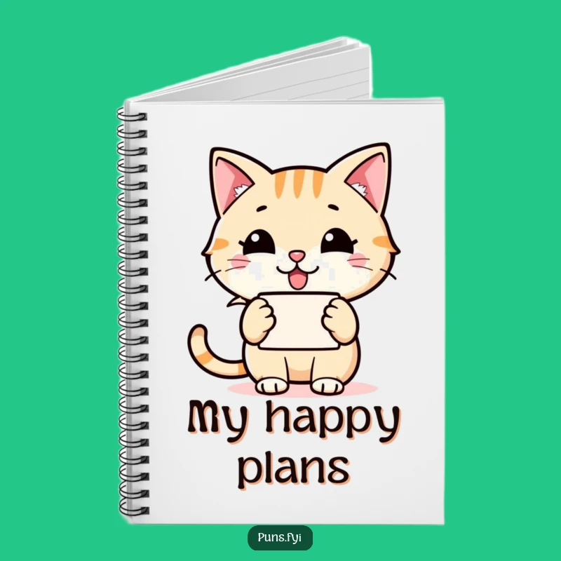 Funny Cat Speech Bubble Notebook: Grinning Thoughts Journal, Ideal Gift