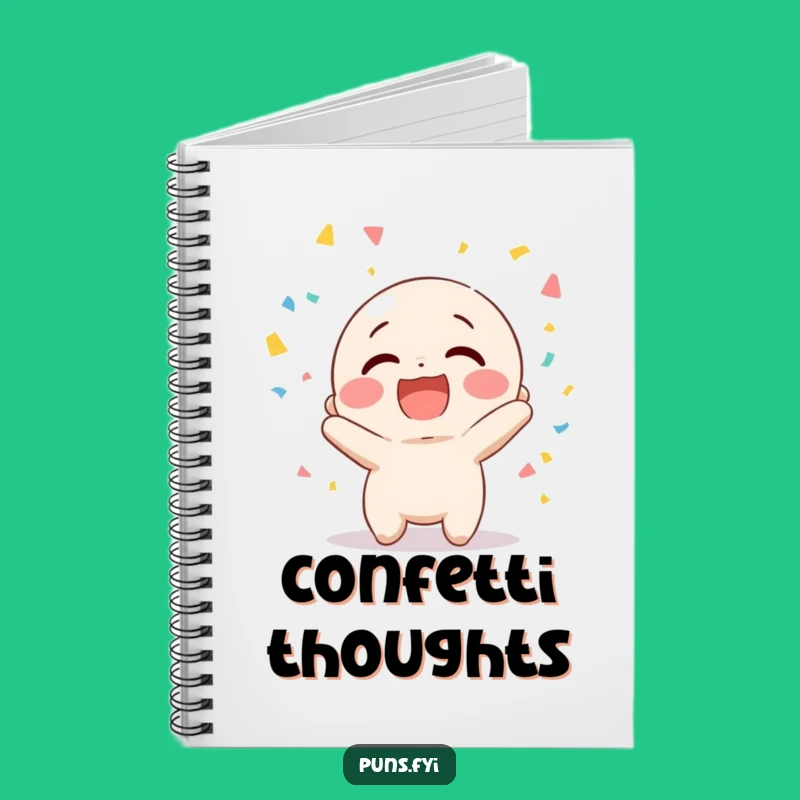 Funny Confetti Character Notebook - Hilarious Journal for Celebratory Ideas