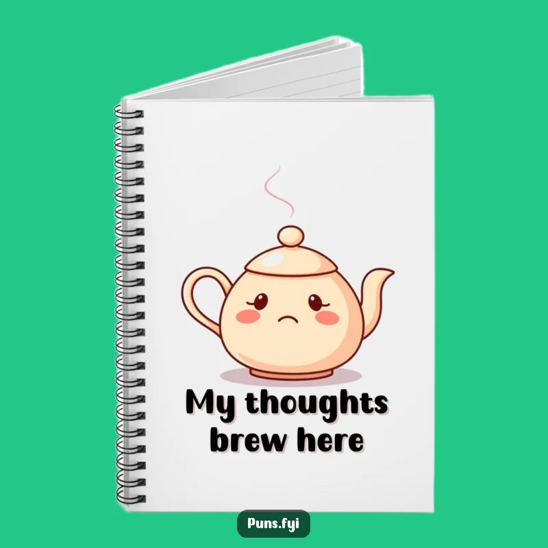 Funny Confused Teapot Notebook: Jot Down Your Ponderings with Hilarious Clarity!
