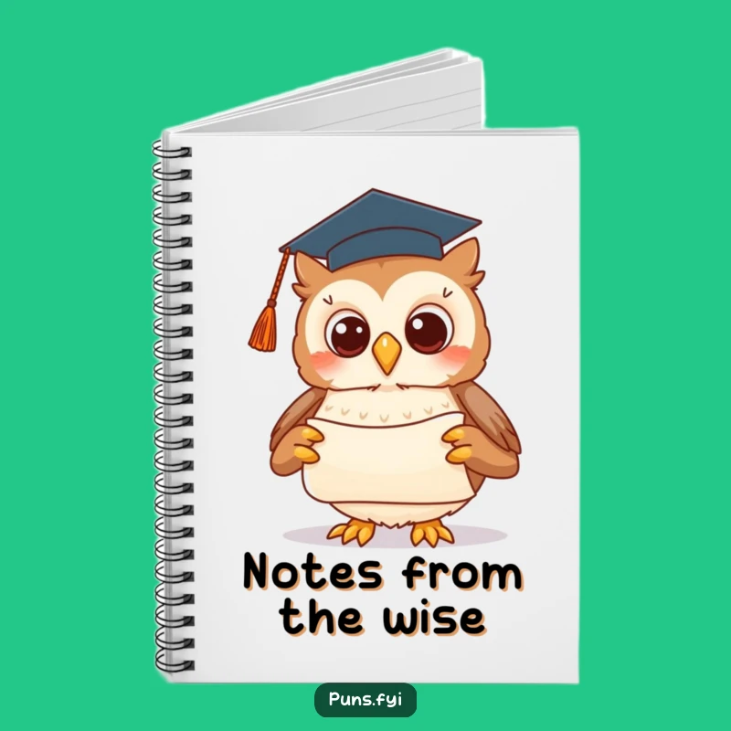 Funny Graduation Owl Notebook: Jot Down Smart Ideas, Perfect Study Gift