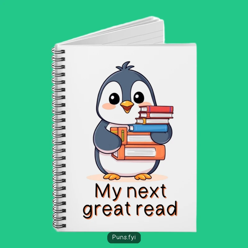 Funny Penguin Notebook: Journal for Book Lovers, Stylish and Humorous Gift