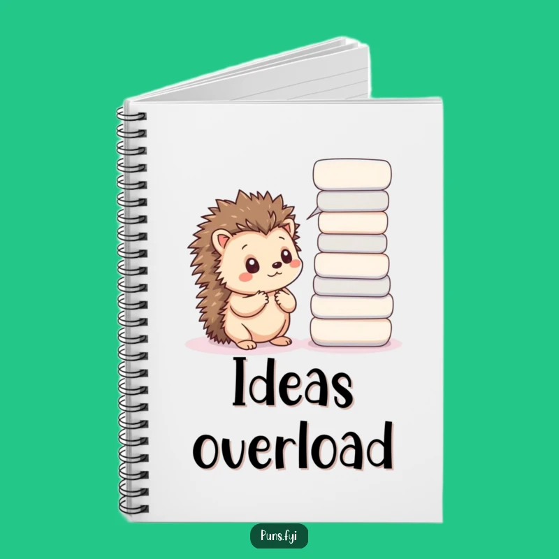 Funny Thoughtful Hedgehog Notebook: Jot Down Your Wisdom with This Cute Journal