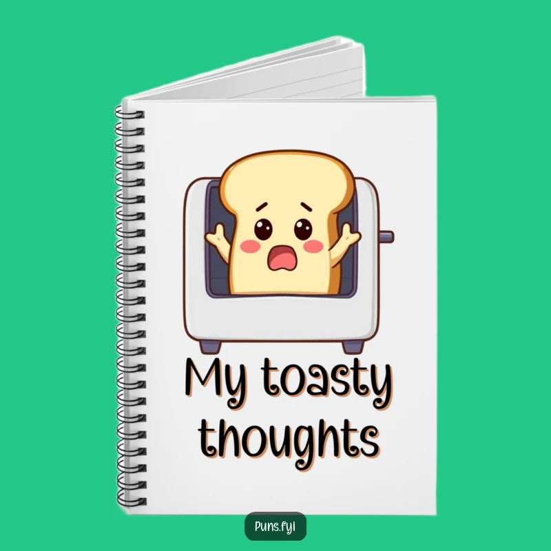 Funny Surprised Bread Notebook, Hilarious Gift for Writers and Bread Enthusiasts