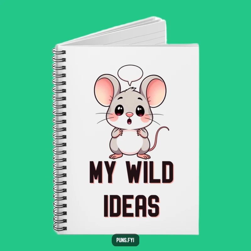 Funny Surprise Mouse Notebook: Jot Down Your Thoughts with This Cute Kawaii Journal