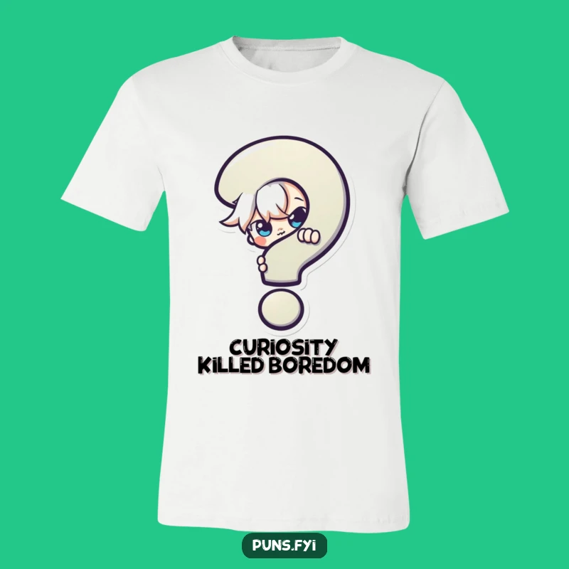 Funny Mischievous Character T-Shirt: Mystery Peeker - What's Behind the Question?