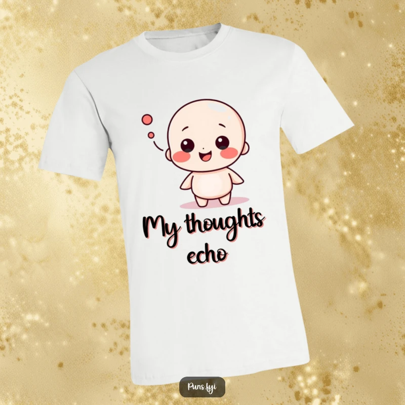 Funny t-shirt with a playful speech bubble character mid-conversation, illustrating lively dialogue and humorous expression, ideal for a funny gift.