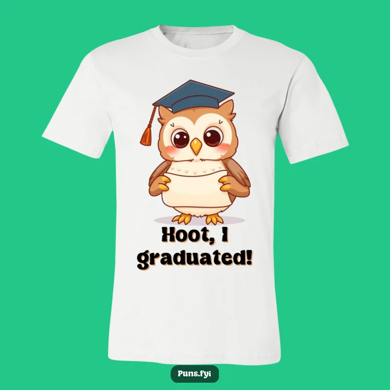 Funny Graduation Owl T-Shirt: Smart Style for the Accomplished Graduate