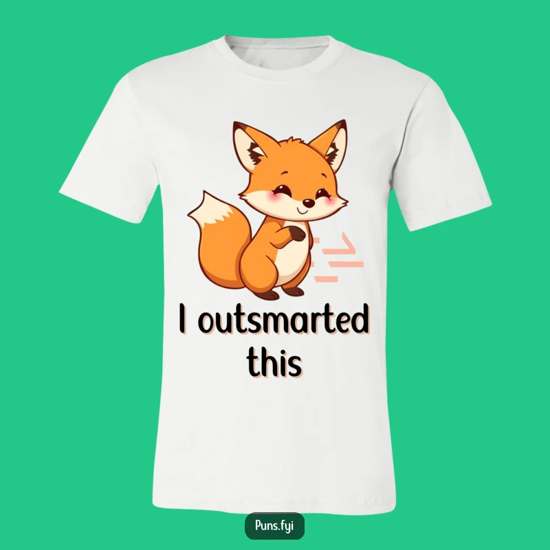 Funny Fox T-Shirt: Clever Maze Pointer for a Smart Funny Gift