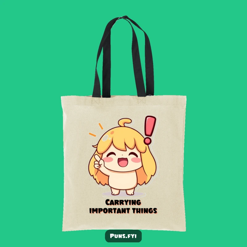 Funny Agreement Nodding Tote Bag: Character Agrees, Carry Your Affirmations