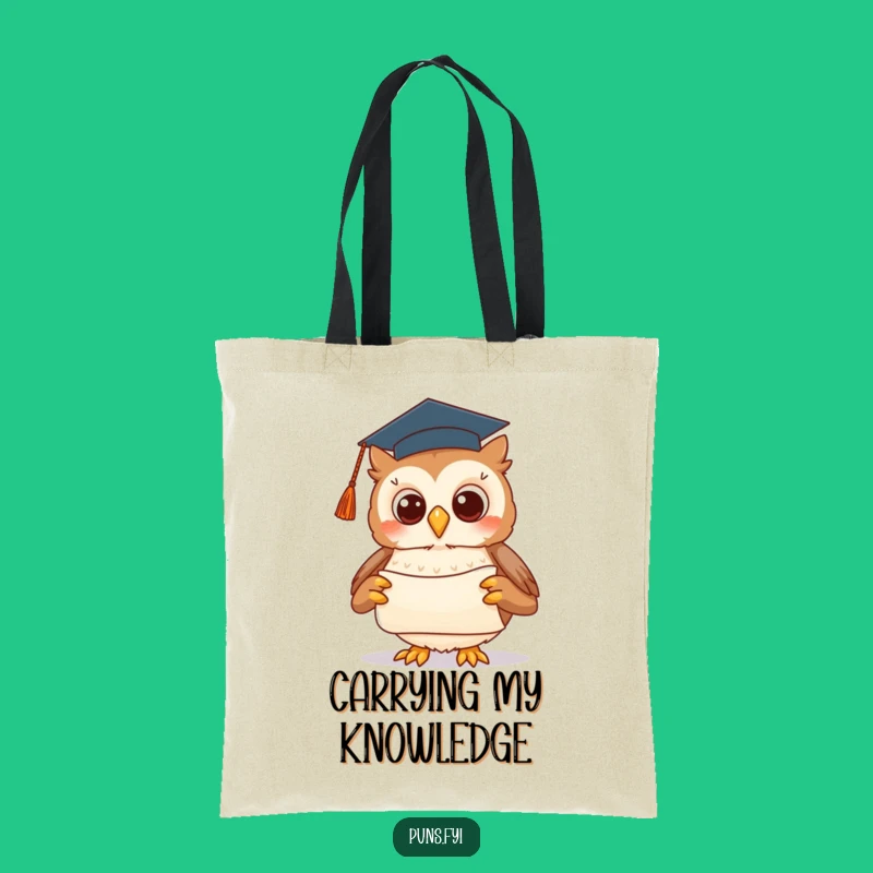 Funny Graduation Owl Tote Bag: Carry Your Success in Smart Style