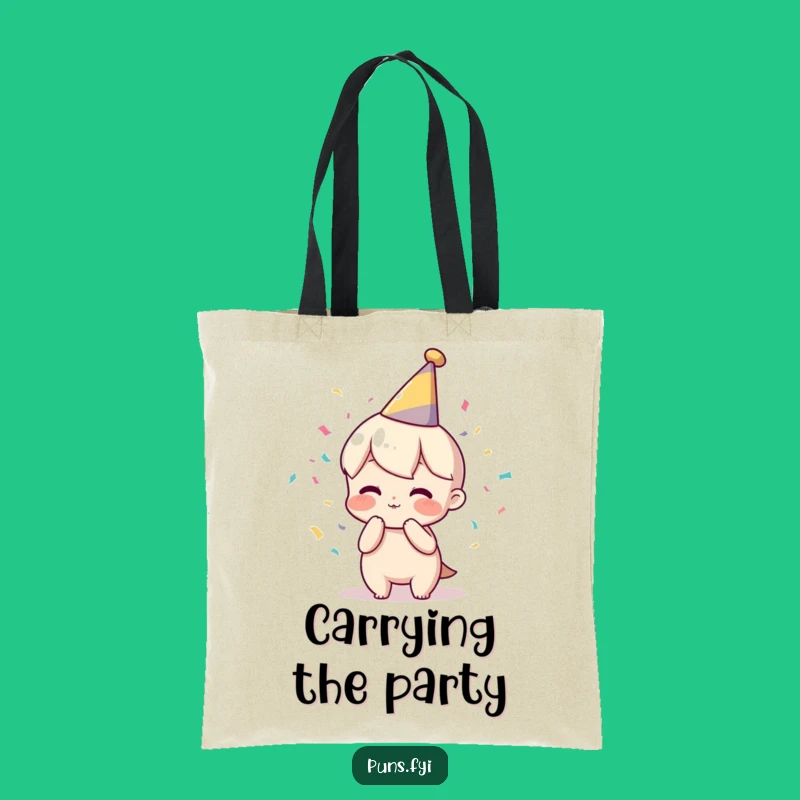Funny Party Hat Tote: Stylish & Hilarious Celebration Carry-All