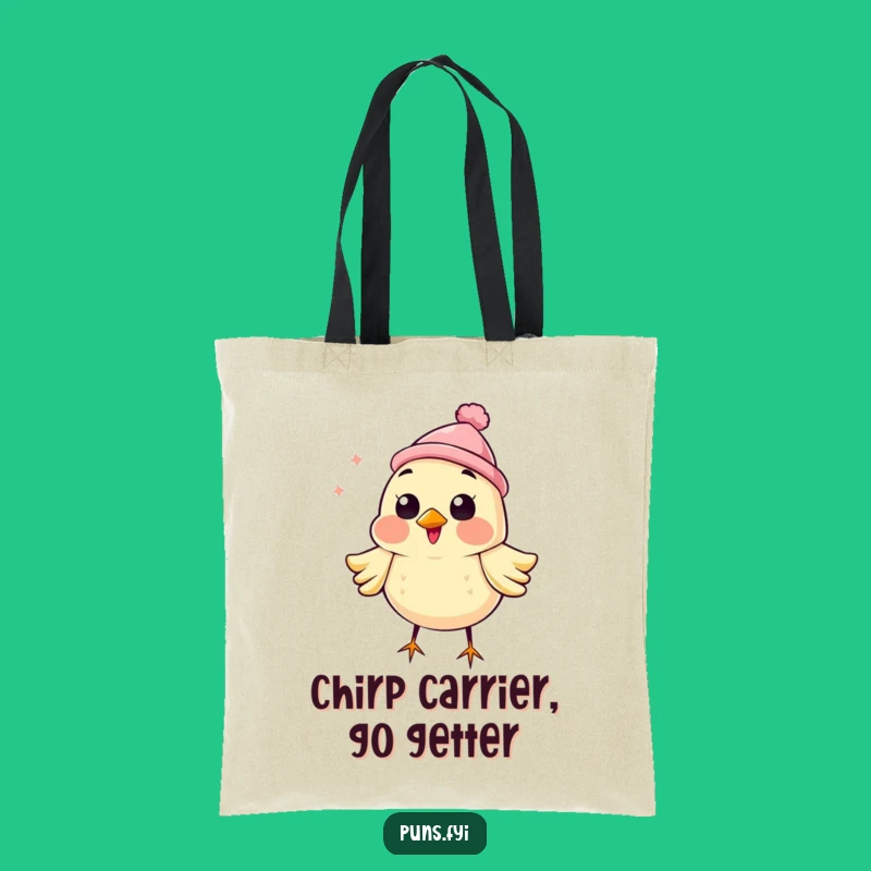 Funny Bird Hat Tote Bag: Carry Your Cheer with Hilarious Style