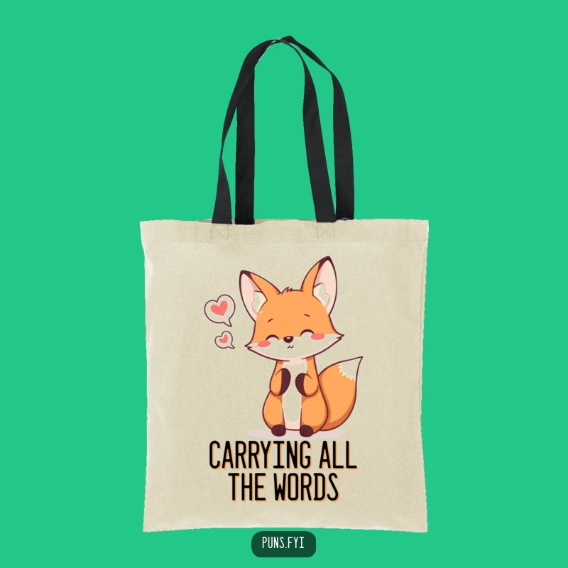 Funny Kawaii Fox Juggling Tote Bag - Chat Expressively Gift